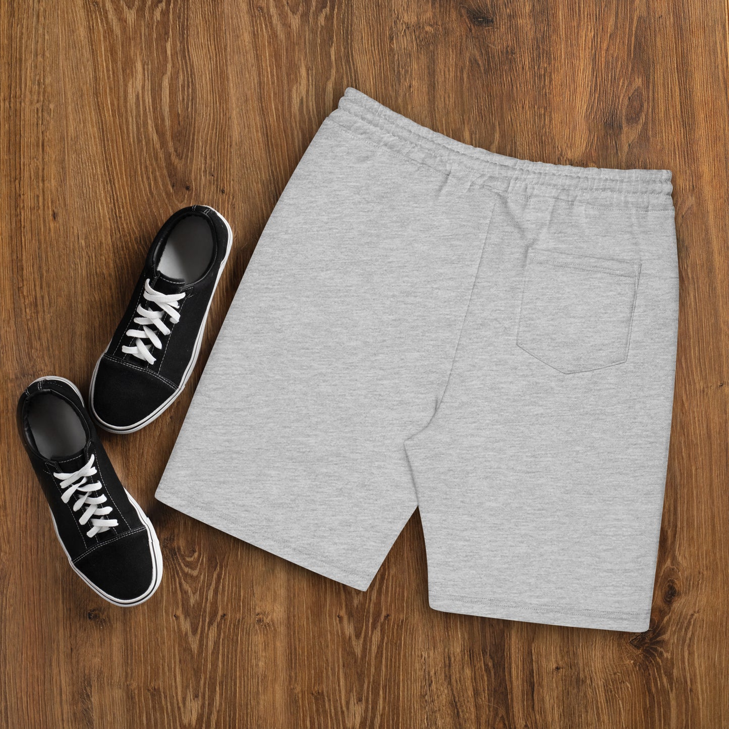 Burns Within Flaming Heart Embroidered Men's fleece shorts