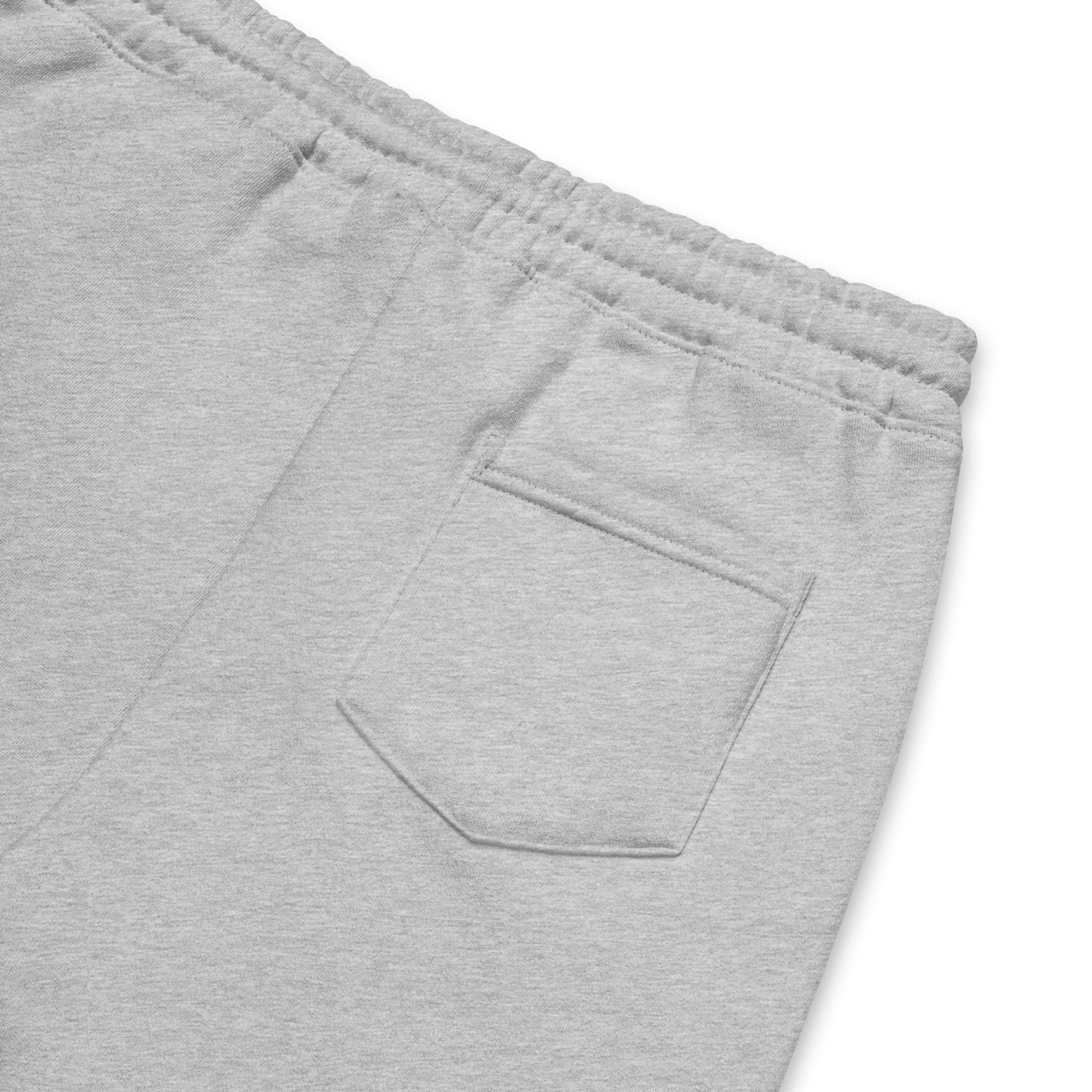 Burns Within Flaming Heart Embroidered Men's fleece shorts