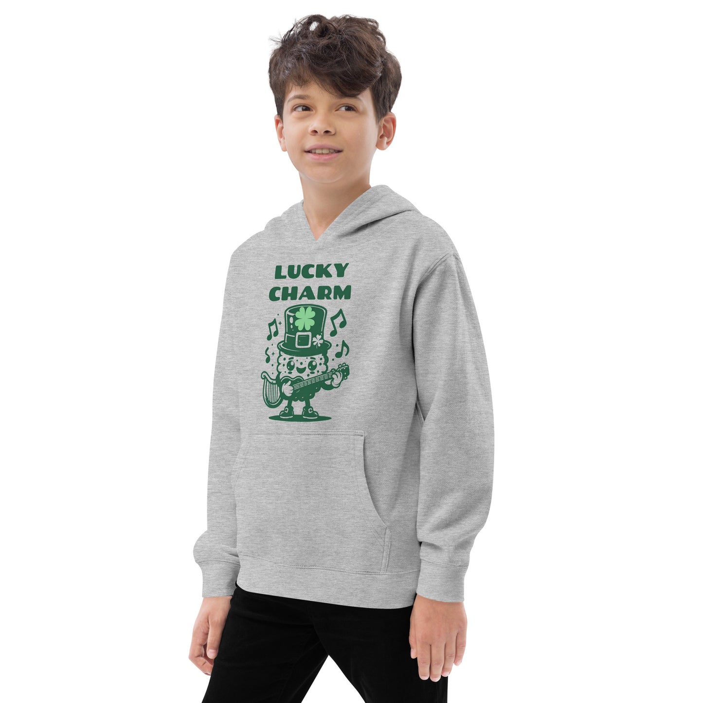 Lucky Charm St. Patrick's Day Kids fleece hoodie