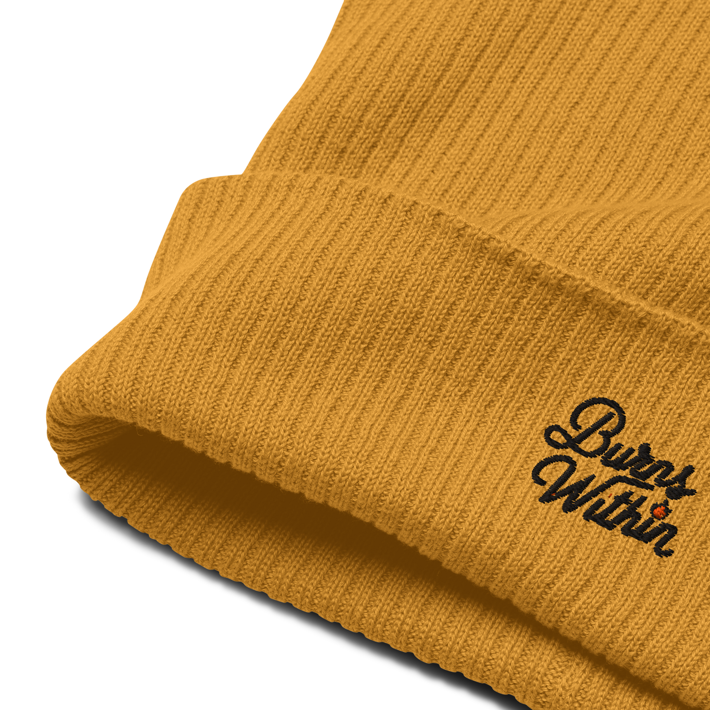 Burns Within Organic Ribbed Beanie