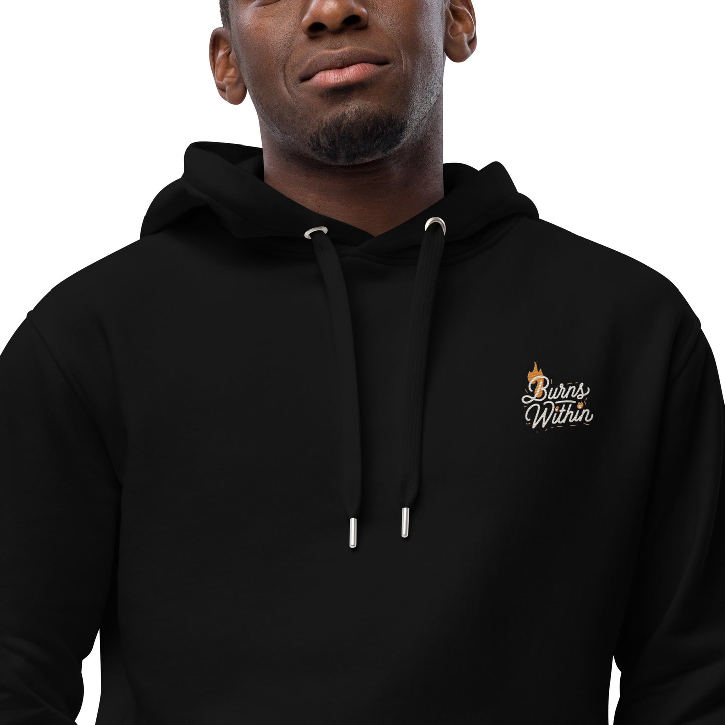 Burns Within Flaming B Crowned Lion Premium eco hoodie