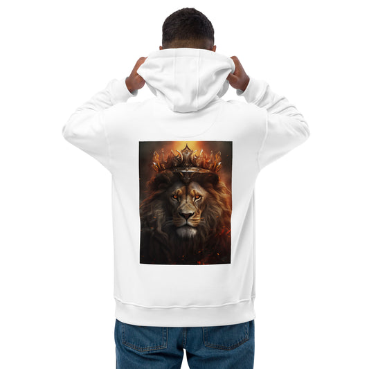 Burns Within Flaming B Crowned Lion Premium eco hoodie