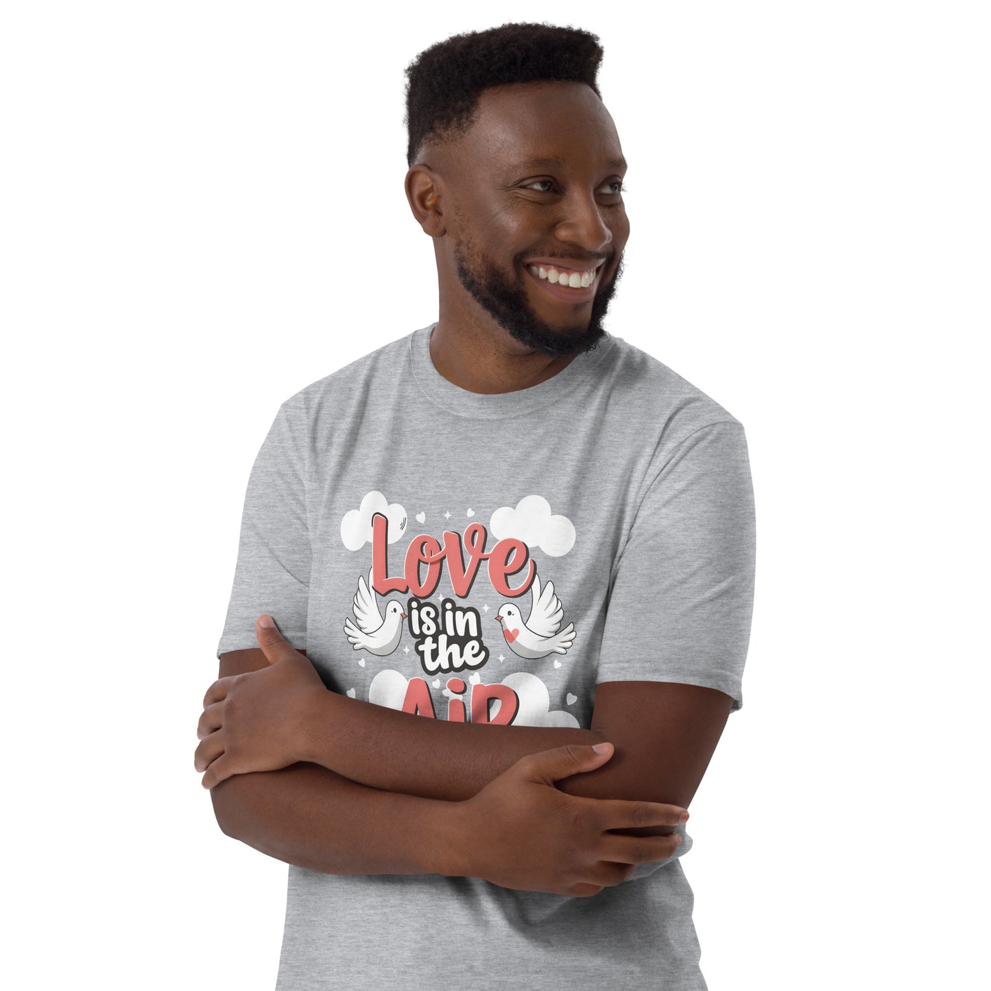 Love is in the Air Valentine's Day Short-Sleeve Unisex T-Shirt