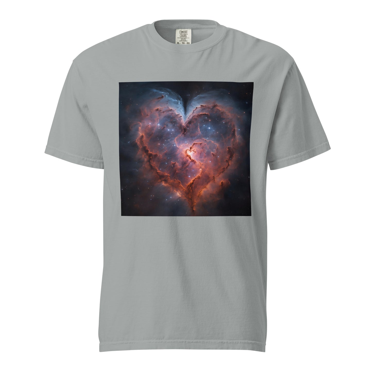 Heart Nebula Valentine's Day Unisex garment-dyed heavyweight t-shirt