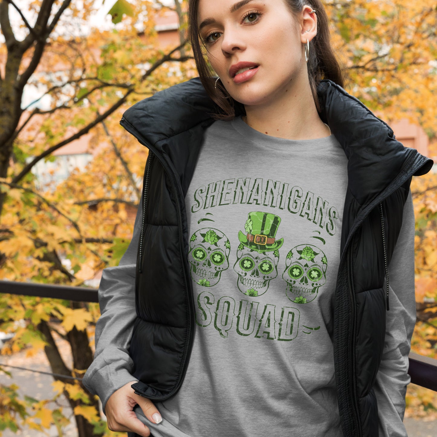 Shenanigans Squad St. Patrick's Day Unisex Long Sleeve Tee