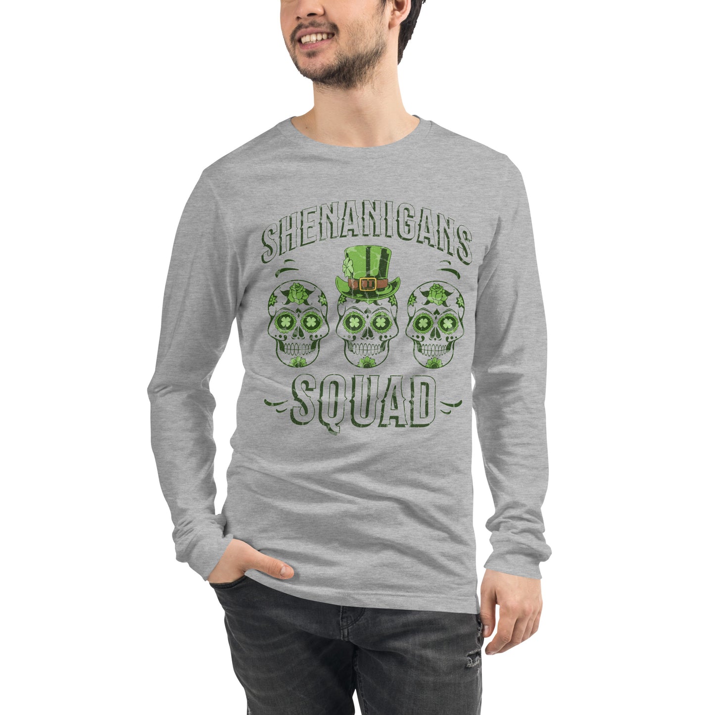 Shenanigans Squad St. Patrick's Day Unisex Long Sleeve Tee