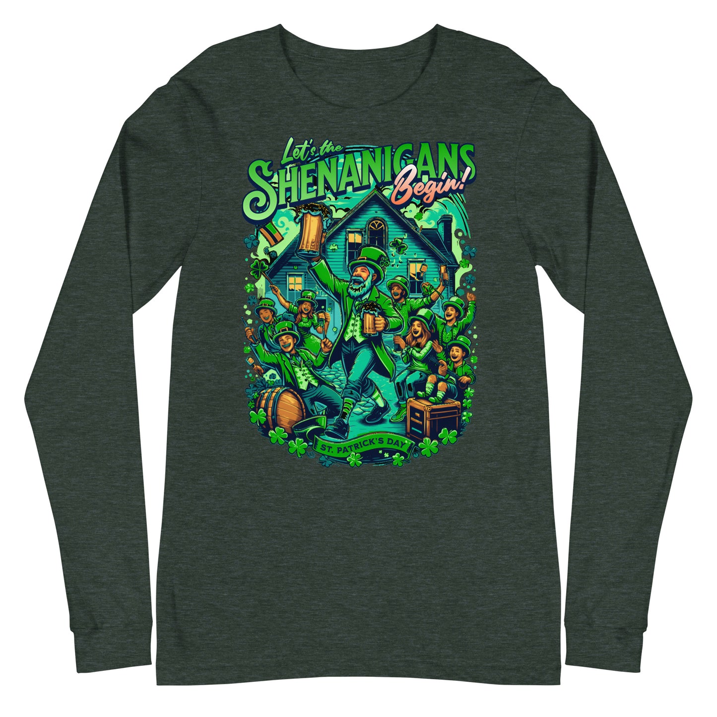 Let The Shenanigans Begin St. Patrick's Day Unisex Long Sleeve Tee