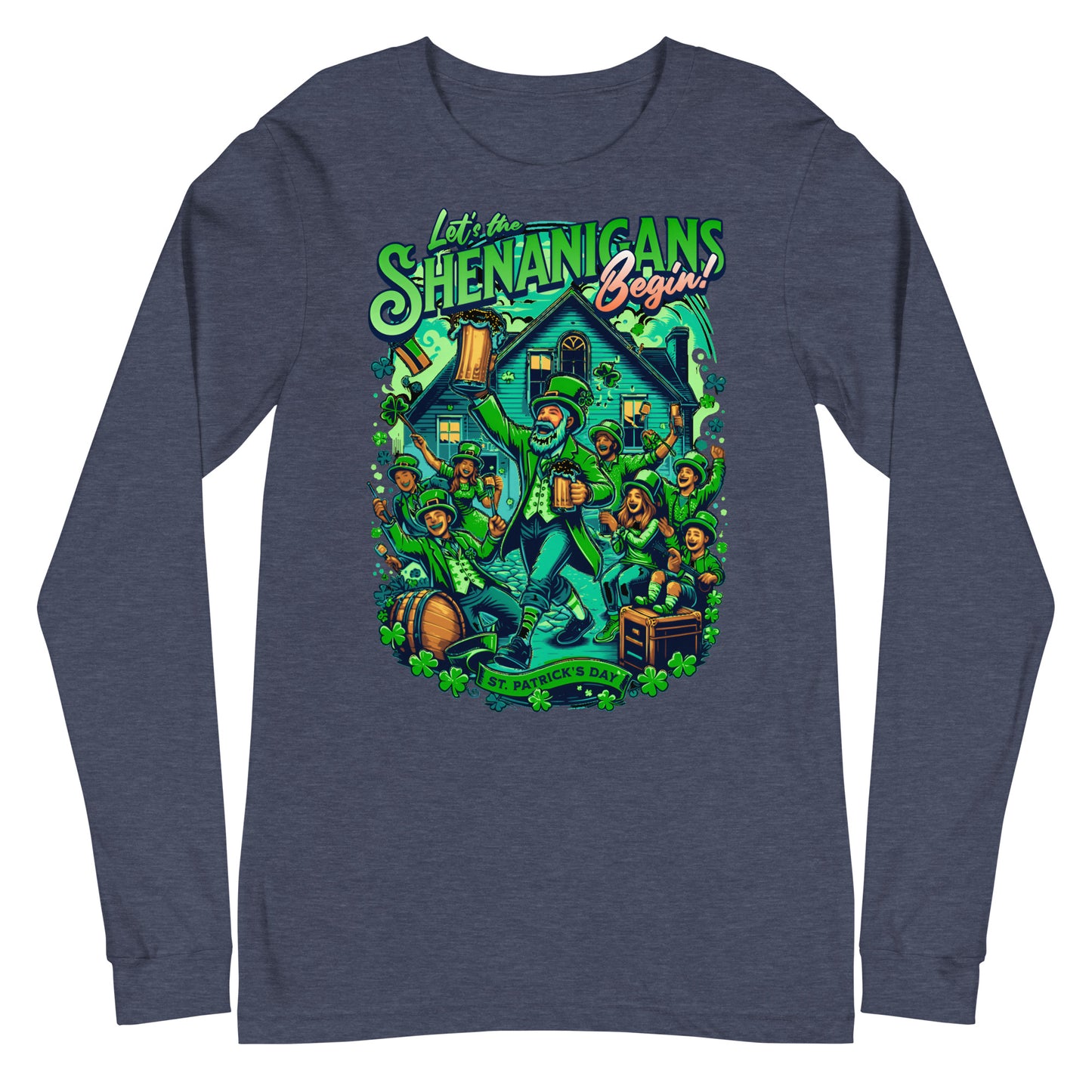 Let The Shenanigans Begin St. Patrick's Day Unisex Long Sleeve Tee