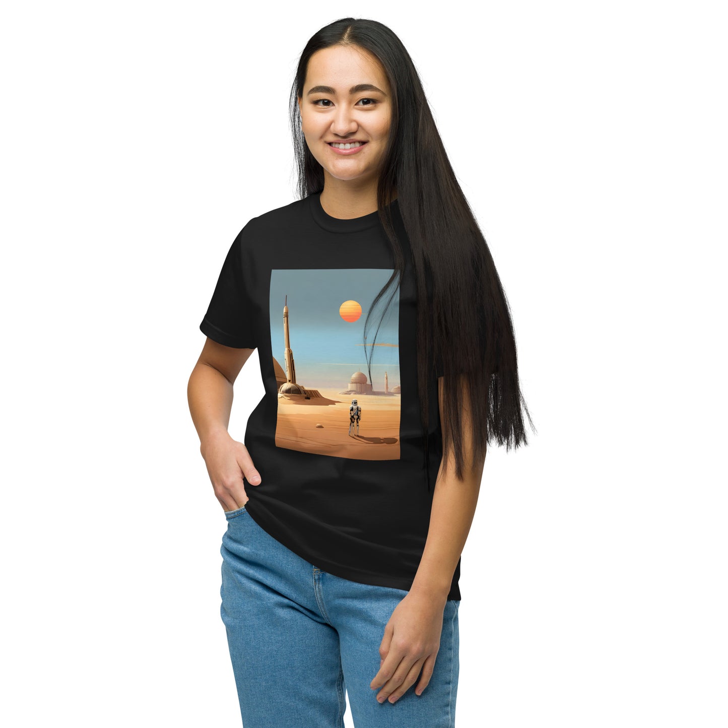 Lone Survivor on a Desert Planet in a Galaxy Far Away Organic T-Shirt