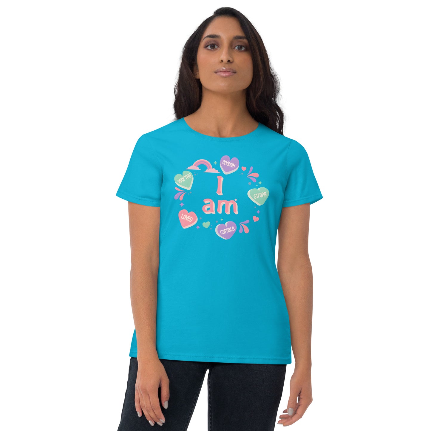 I Am Loved Valentine's Day Women's Short sleeve T-shirt