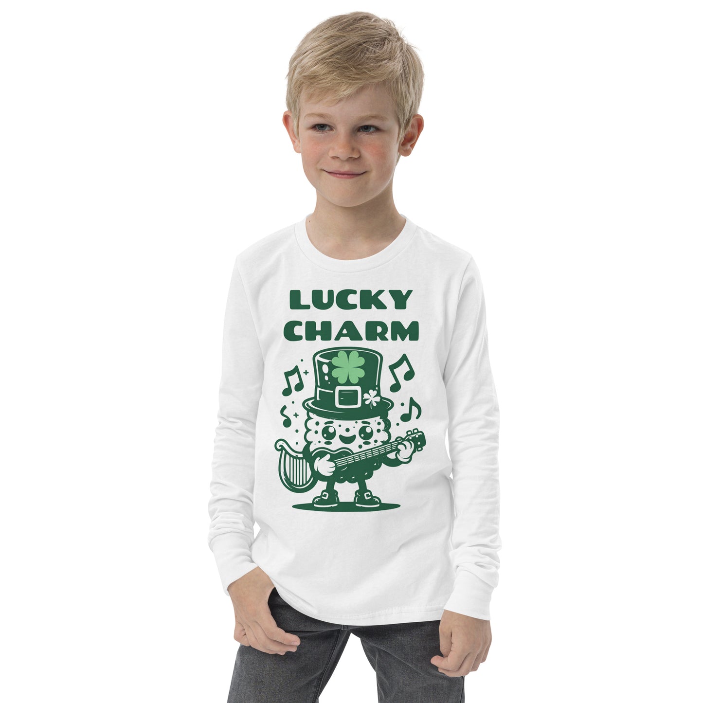 Lucky Charm St. Patrick's Day Youth long sleeve tee