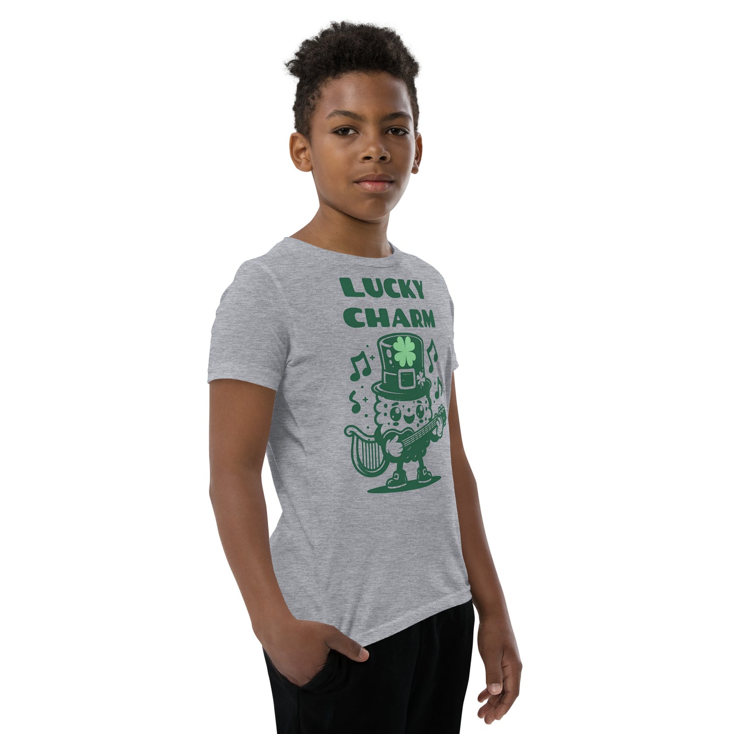 Lucky Charm St. Patrick's Day Youth Short Sleeve T-Shirt