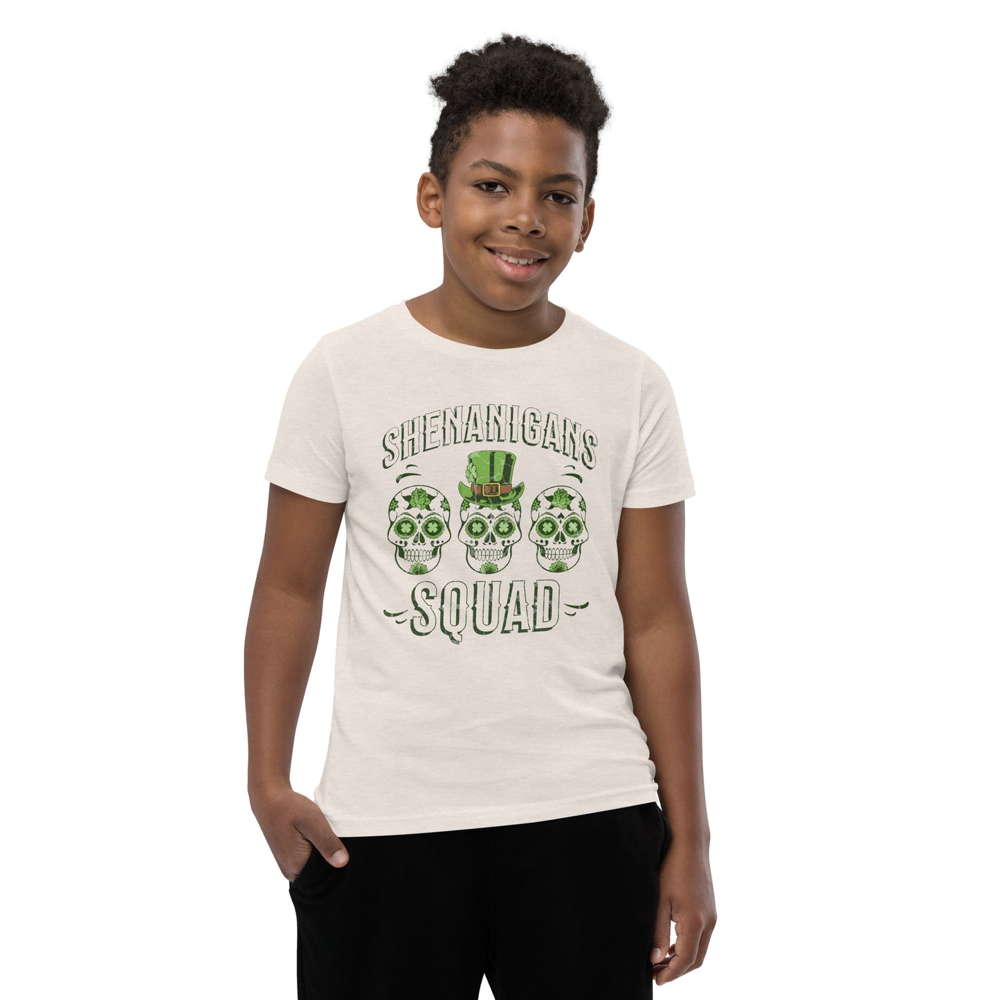 Shenanigans Squad St. Patrick's Day Youth Short Sleeve T-Shirt